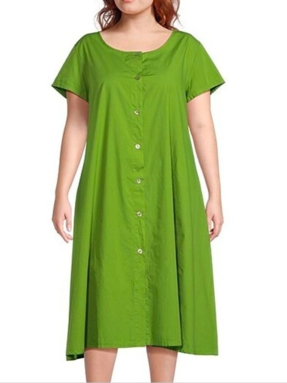 ❤️ NWT! BRYN WALKER POPLIN ORGANIC COTTON WINSOR MIDI DRESS, 2X